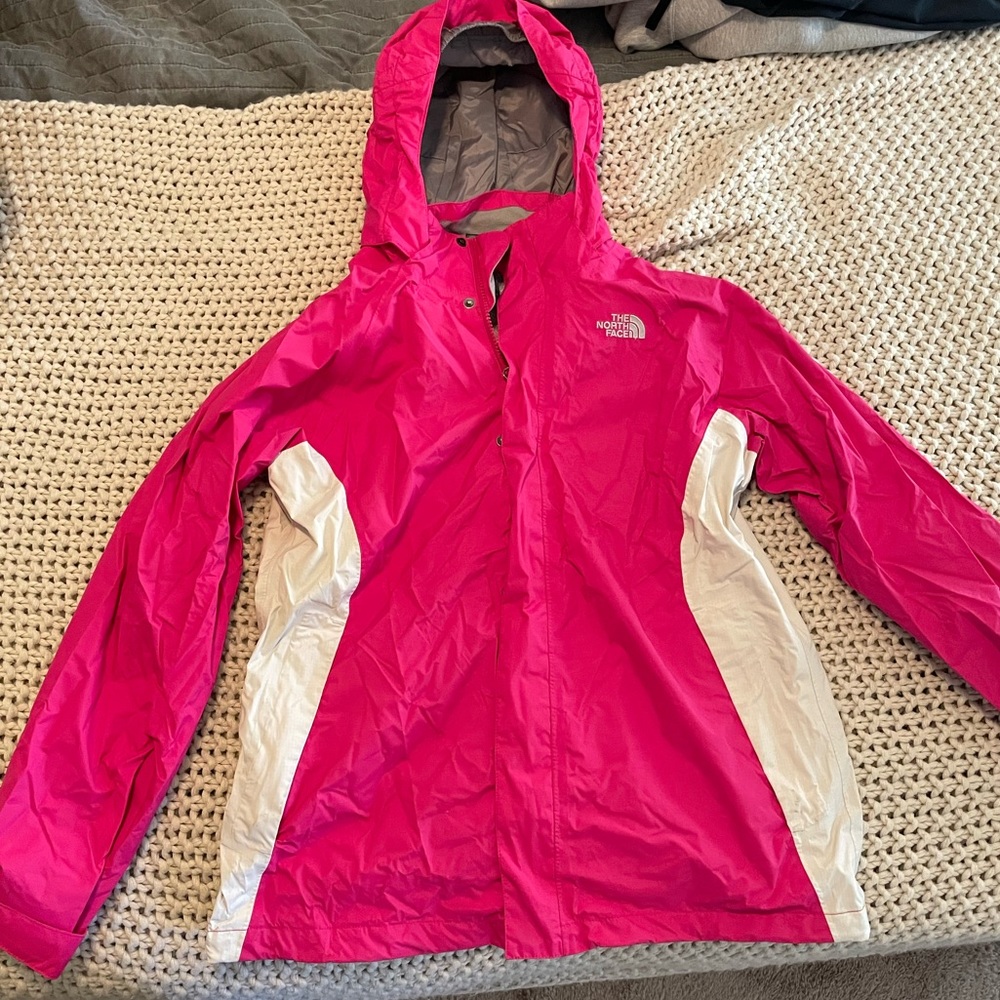 North Face rain coat